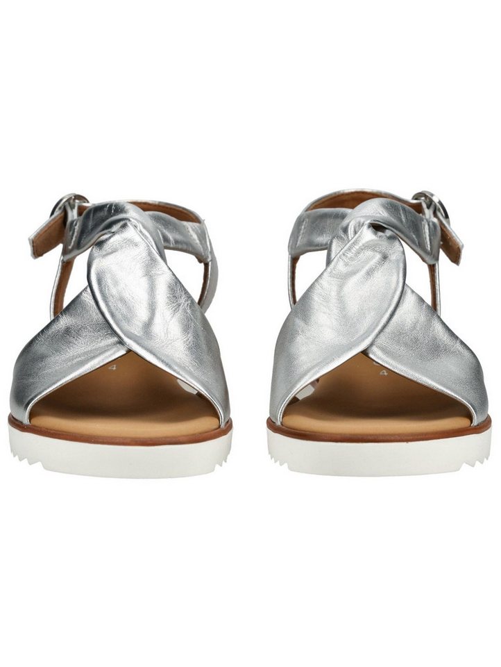 Gabor Comfort Sandalen Glattleder Riemchensandale (silber)