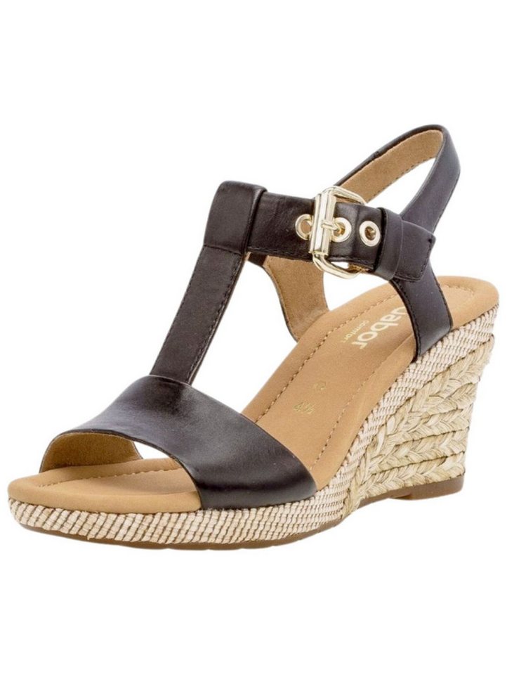 Gabor Comfort Sandalen Leder Keilsandalette