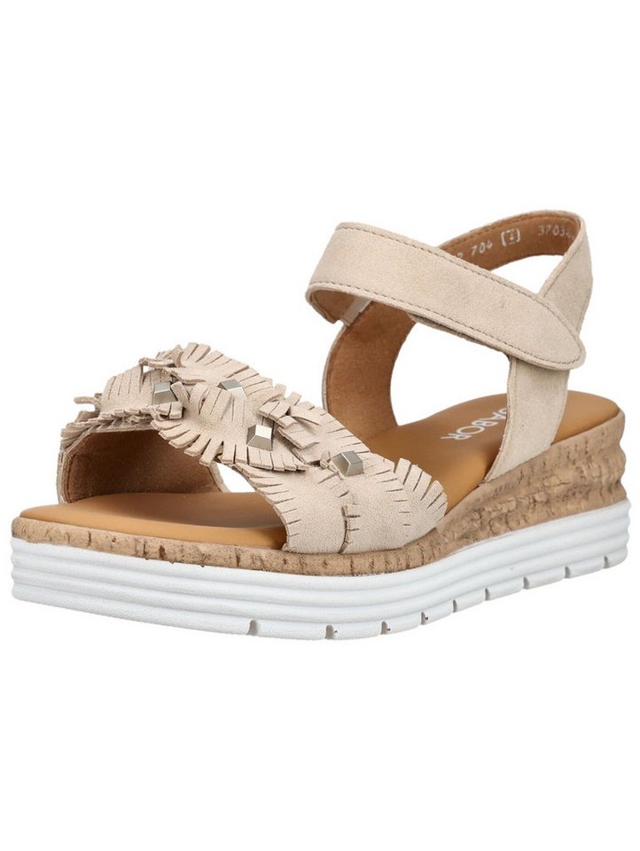 Gabor Comfort Sandalen Leder Riemchensandale (braun/grau)