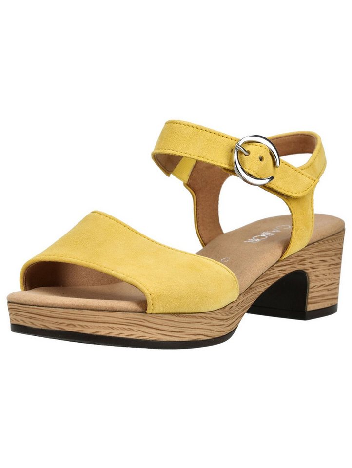 Gabor Comfort Sandalen Leder Riemchensandale (gelb)
