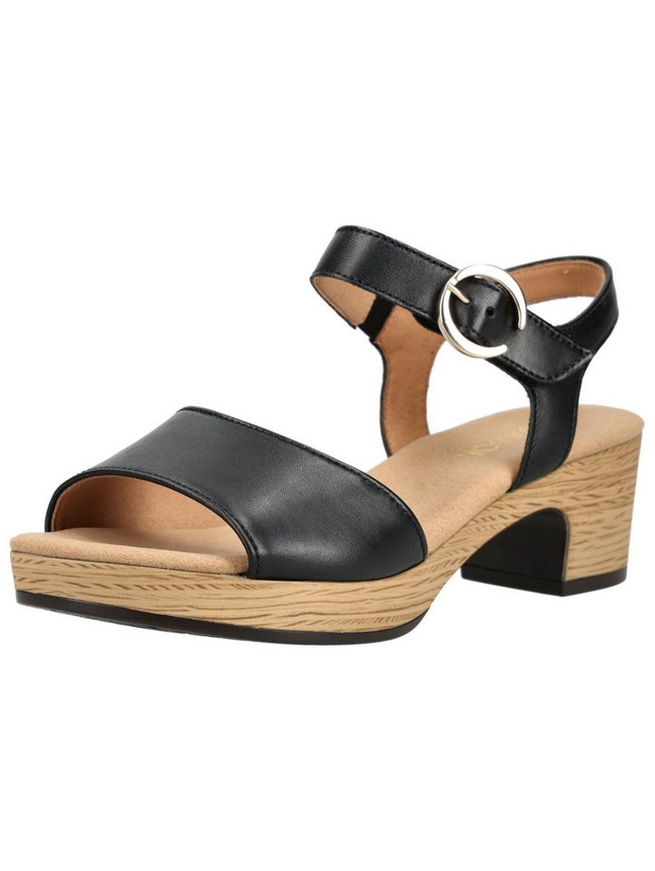 Gabor Comfort Sandalen Leder Riemchensandale (schwarz)