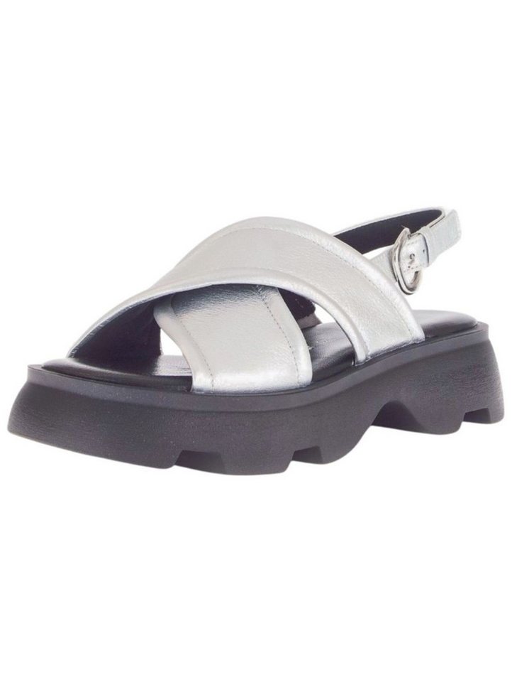 Gabor Comfort Sandalen Leder Riemchensandale (silber)