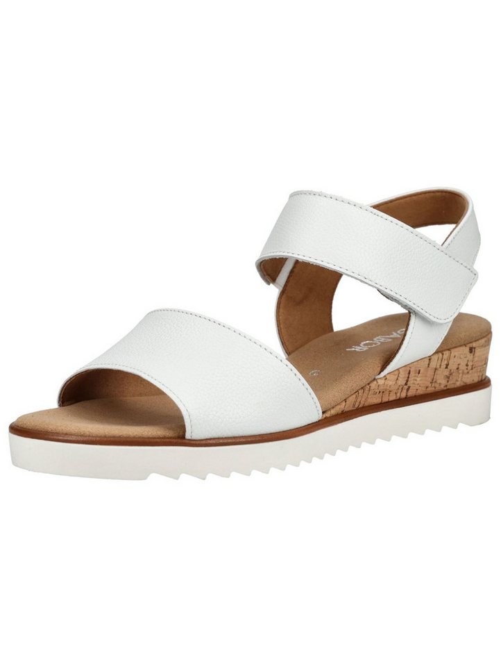 Gabor Comfort Sandalen Leder Riemchensandale (weiß)