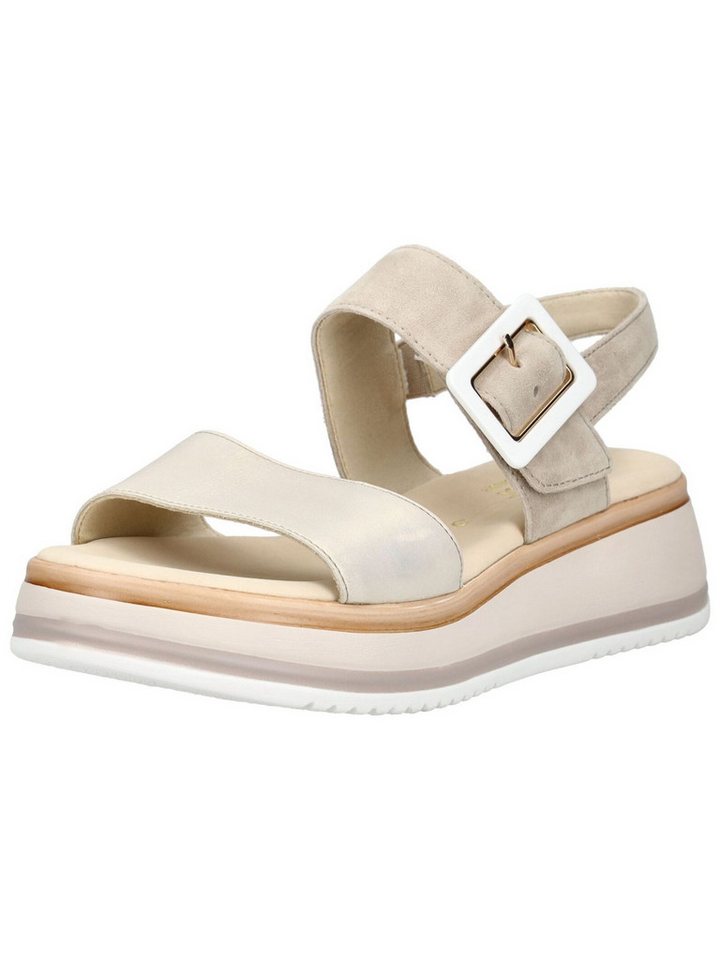 Gabor Comfort Sandalen Nappaleder Riemchensandale (beige)