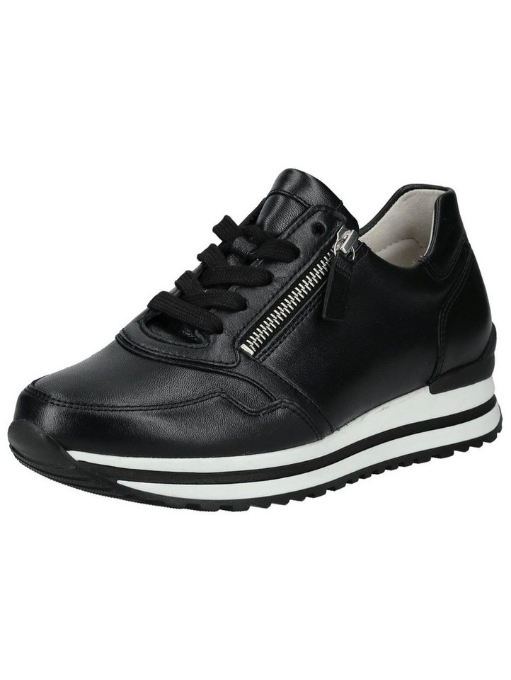 Gabor Comfort Sneaker Glattleder Sneaker (schwarz)