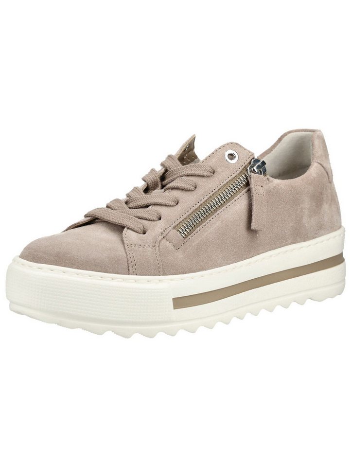 Gabor Comfort Sneaker Leder Sneaker (beige)
