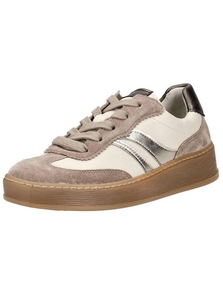 Gabor Comfort Sneaker Leder Sneaker (beige/weiß)