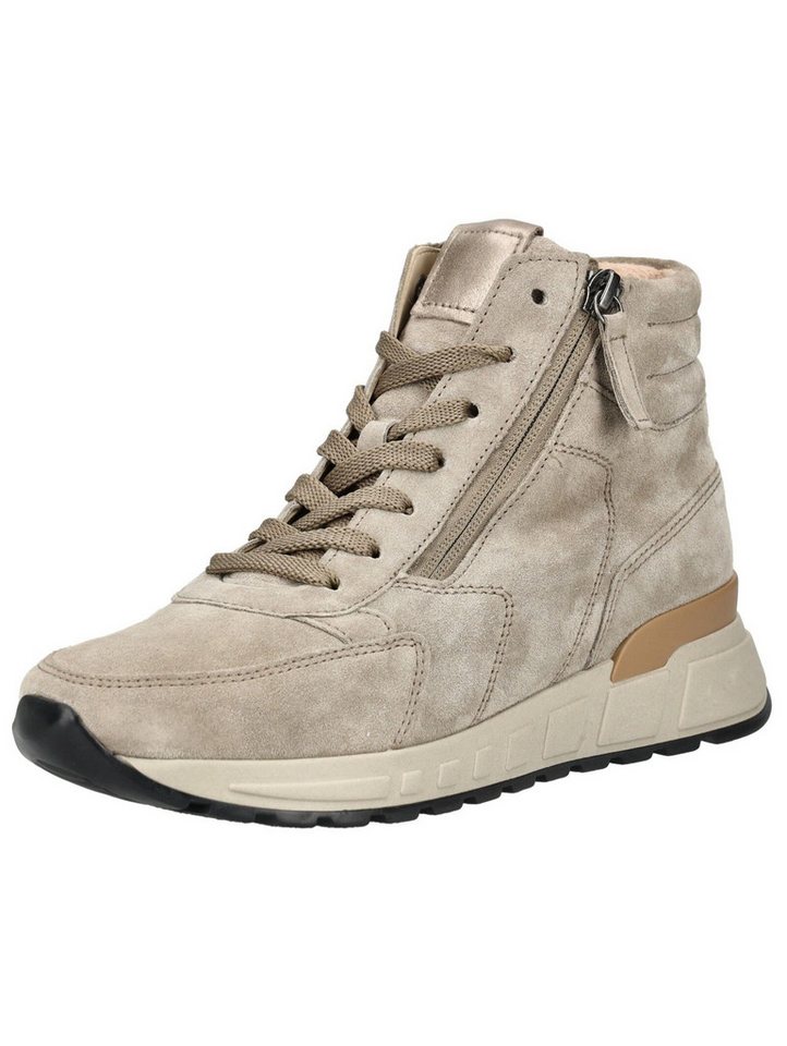 Gabor Comfort Stiefelette Veloursleder Schnürstiefelette (grau)