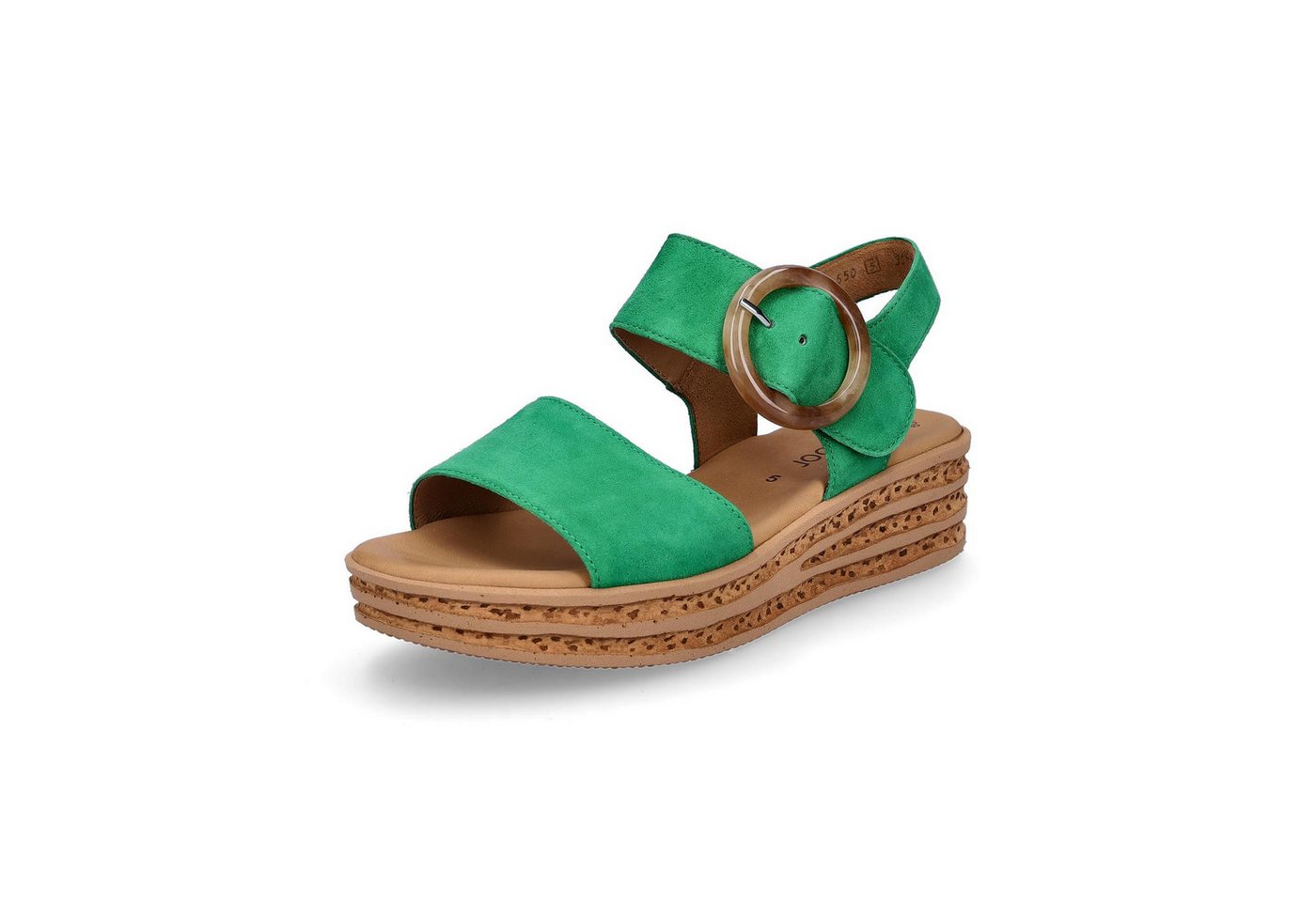 Gabor Damen Keil Sandalette grün Sandale