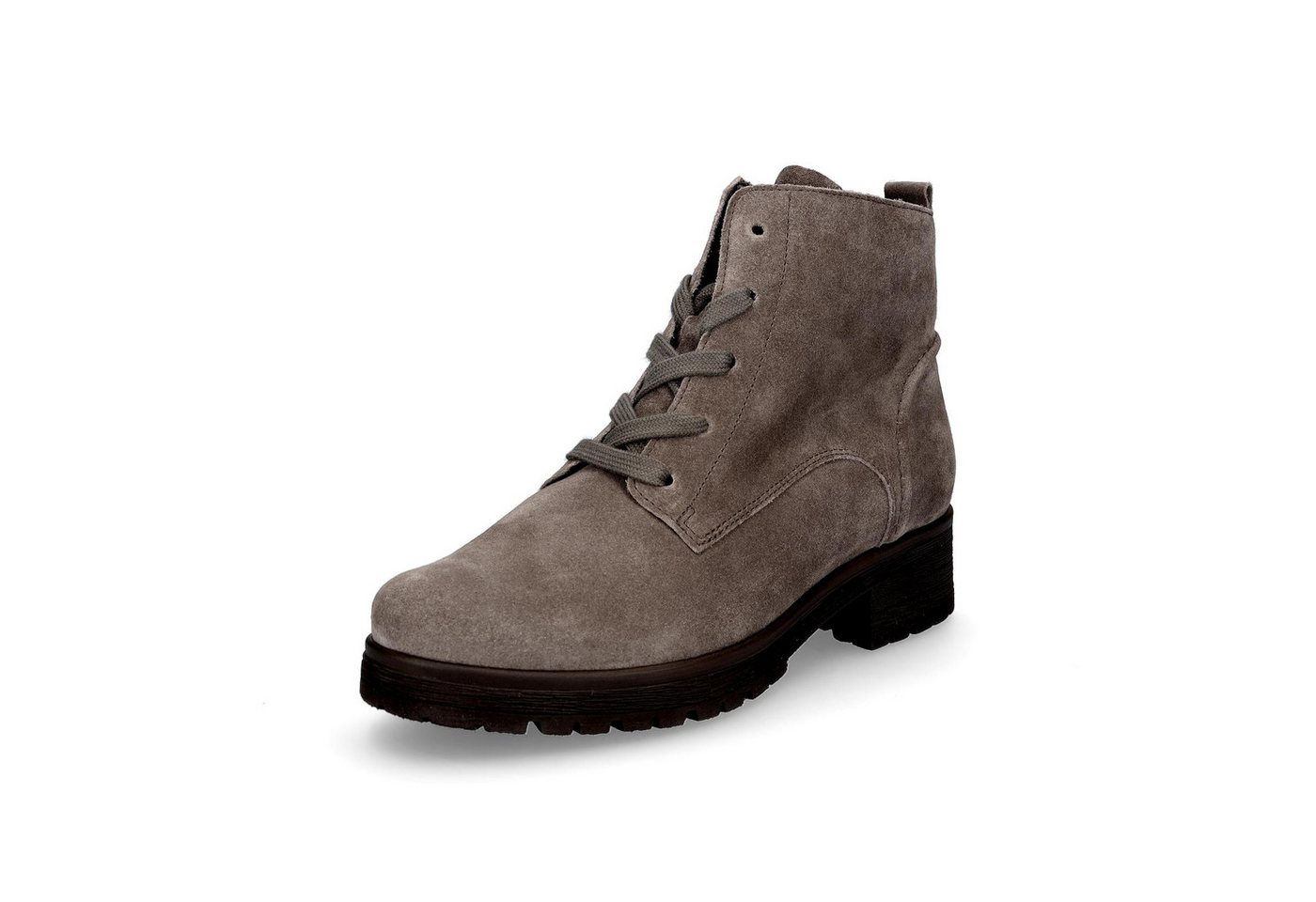 Gabor Damen Leder Schnürstiefelette taupe Stiefelette