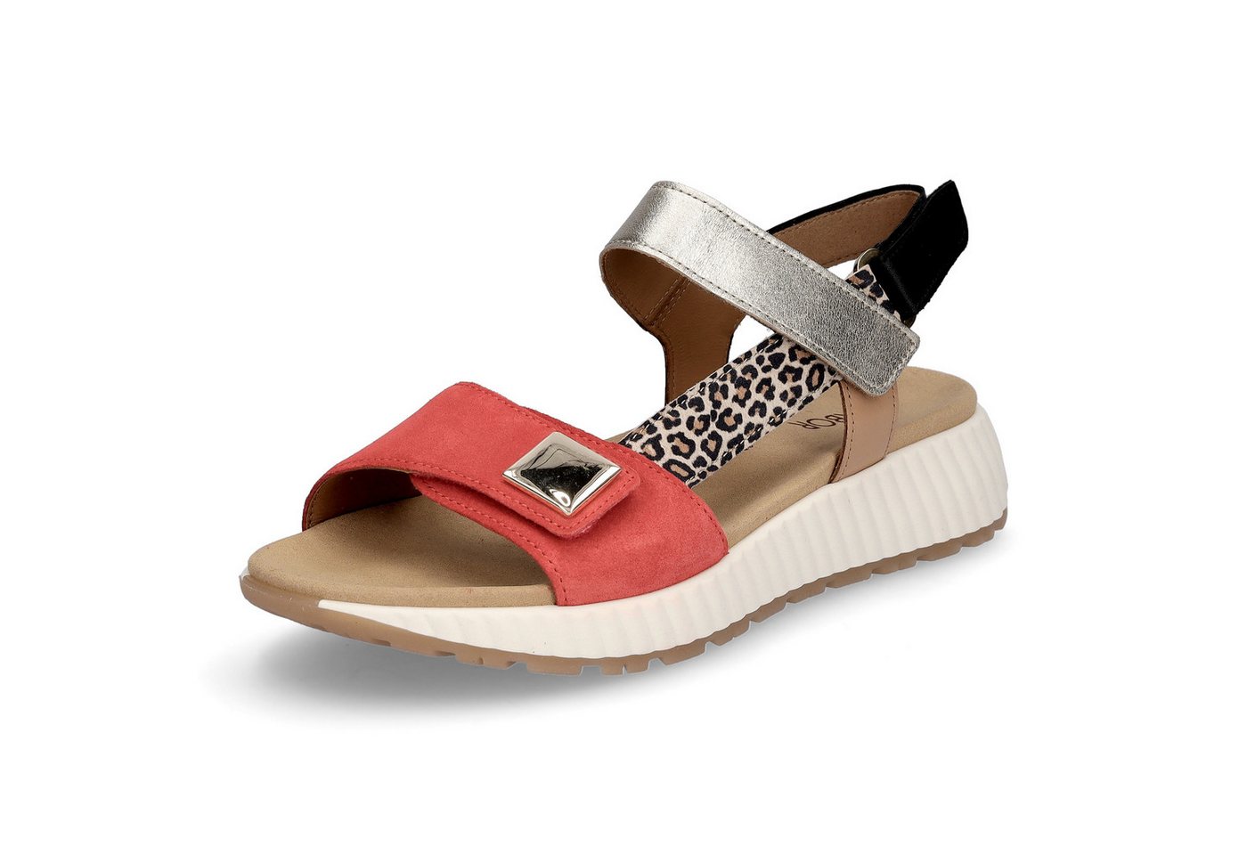 Gabor Damen Sandalette rot multi Sandale