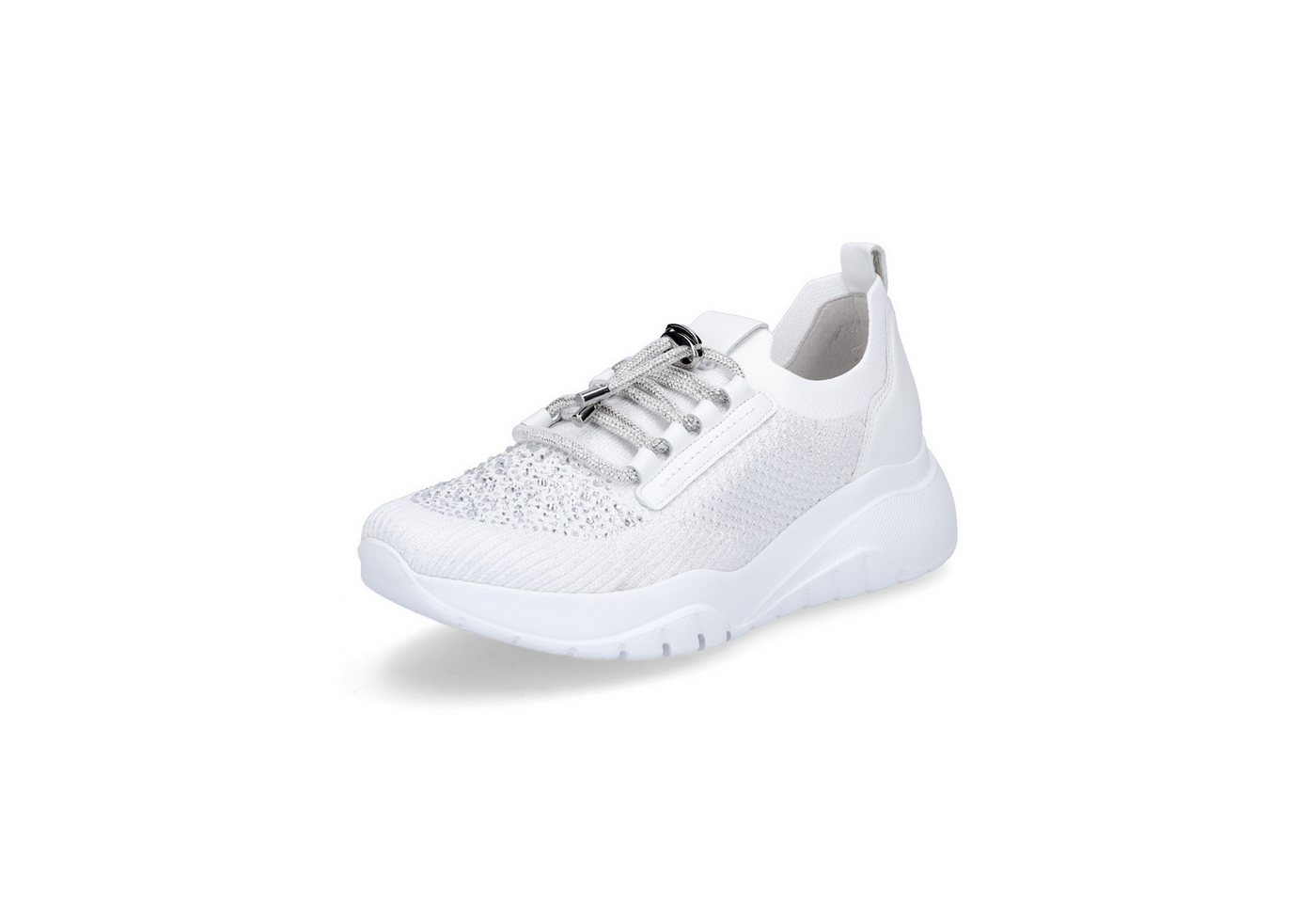 Gabor Damen Sneaker weiß Glitzer Sneaker