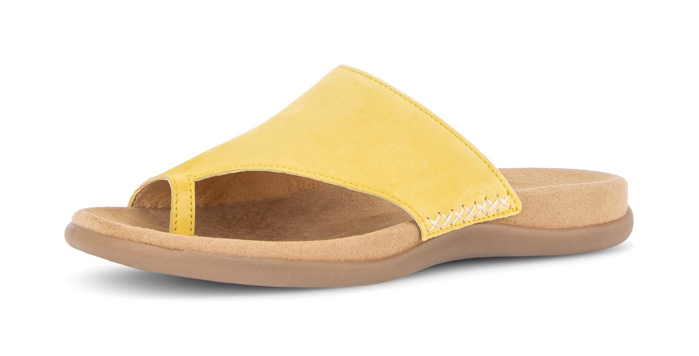 Gabor Dianette Keilabsatz, Sommerschuh, Bequemschuh mit Zehenring (gelb)