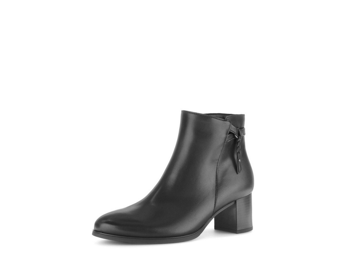 Gabor Elegante Stiefelette Glattleder Stiefelette (schwarz)