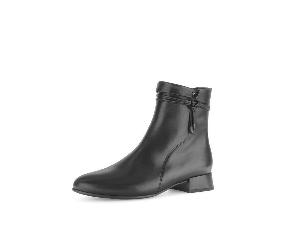 Gabor Elegante Stiefelette Glattleder Stiefelette (schwarz)