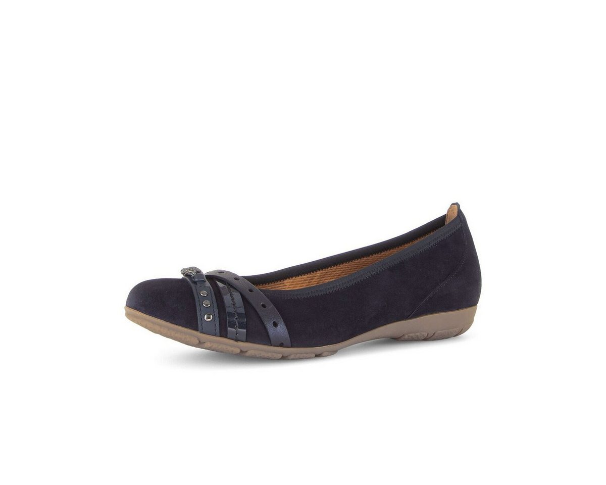 Gabor Eleganter Ballerina Materialmix Leder Ballerina
