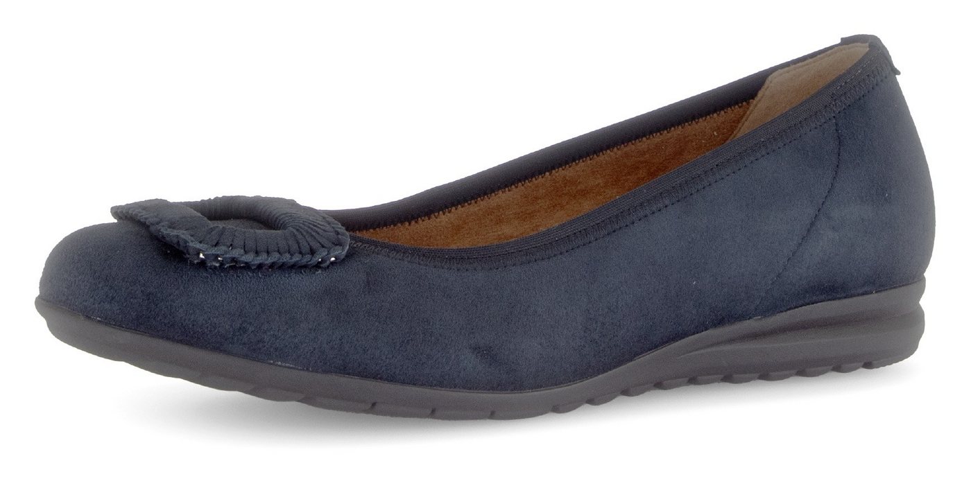 Gabor FLORENZ Ballerina, Bequemschuh, Businesschuh, Elastikeinfass, Komfortweite G (weit)