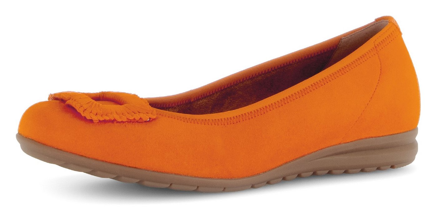 Gabor FLORENZ Ballerina, Bequemschuh, Businesschuh, Elastikeinfass, Komfortweite G (weit)