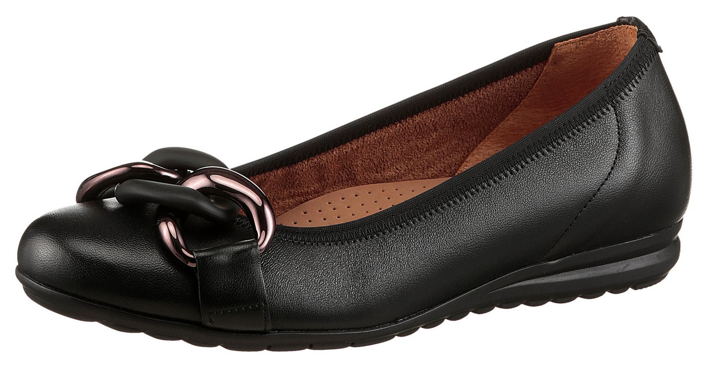 Gabor FLORENZ Ballerina, Businessschuh, Schlupfschuh in bequemer Schuhweite G (weit)