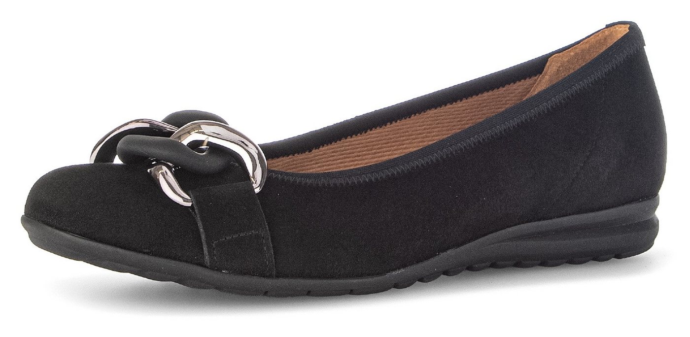 Gabor FLORENZ Ballerina, Keilabsatz, Bequemschuh, Slipper, Businessschuh in Weite G (weit)