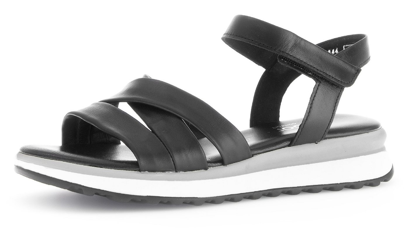 Gabor FLORENZ Keilsandalette, Riemchensandale, Sommerschuh, Komfortschuh in Weite G (weit)
