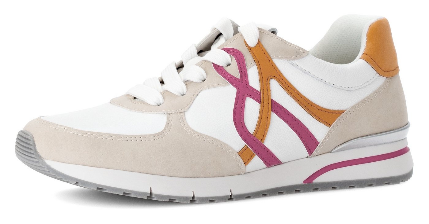 Gabor FLORENZ Keilsneaker, Freiezeitschuh, Halbschuh, Schnürschuh in Komfortweite G (weit)