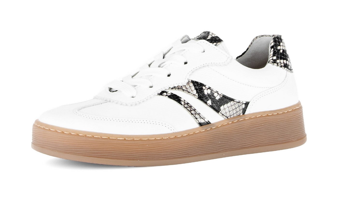 Gabor FLORENZ Plateausneaker Freizeitschuh, Halbschuh, Schnürer, im Retrolook, Weite G (weit)