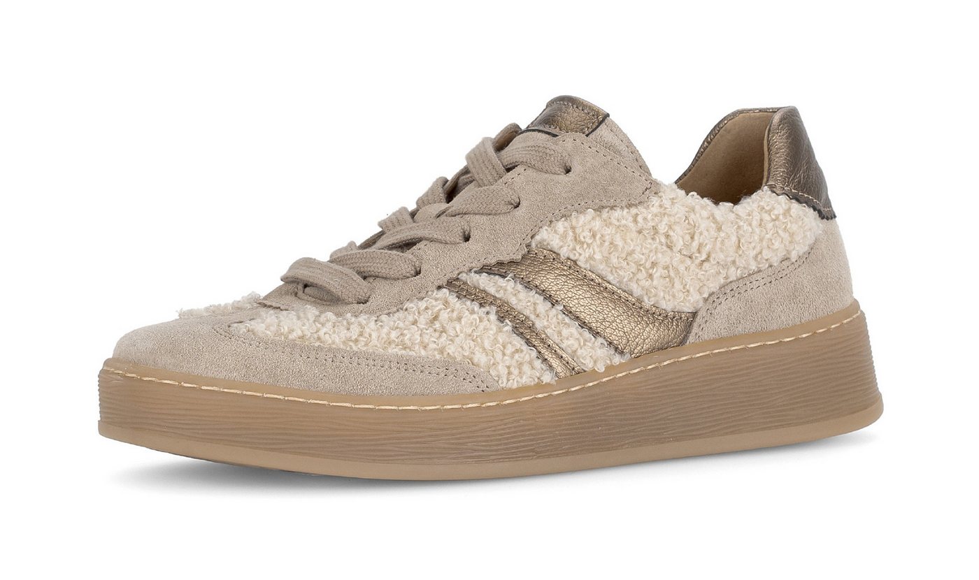 Gabor FLORENZ Plateausneaker Freizeitschuh, Halbschuh, Schnürer in Bequemweite G (weit)