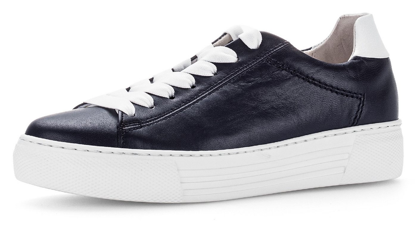 Gabor FLORENZ Plateausneaker, Freizeitschuh, Halbschuh, Schnürschuh mit Fußbett, G-Weite