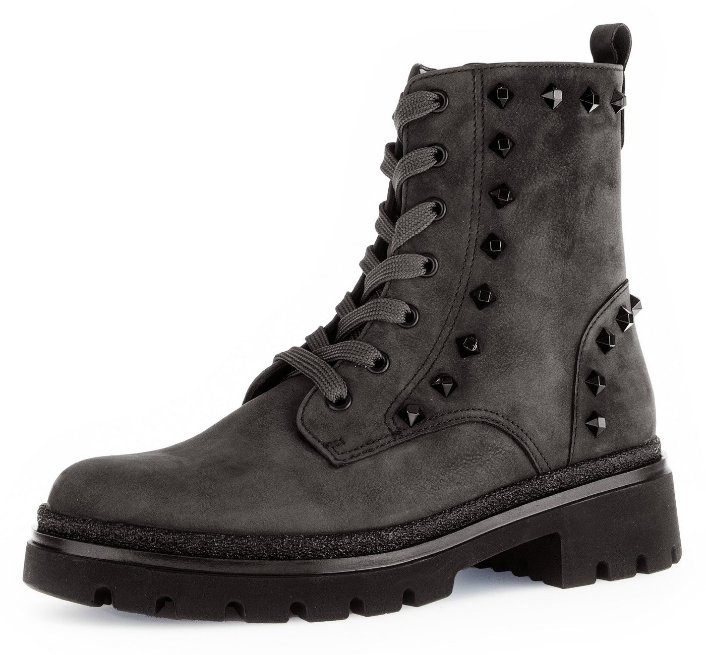 Gabor Florenz Schnürboots, Blockabsatz, Schnürstiefelette, Komfortschuh in Weite G (weit)