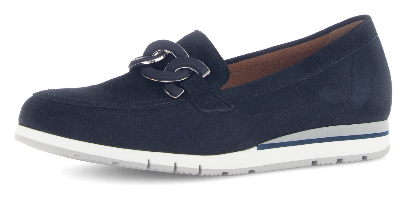 Gabor FLORENZ Slipper, Keilabsatz, Schlupfschuh, Komfortschuh, Schuhweite G (weit)