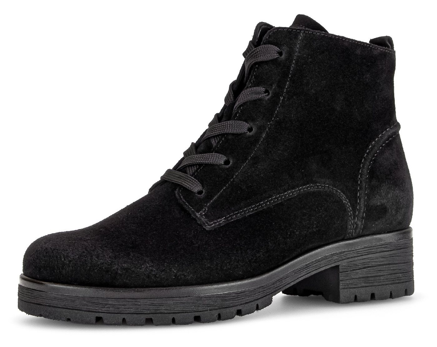 Gabor Genua Schnürstiefelette, Blockabsatz, Schnürboots, Komfortschuh in Schuhweite G (weit)