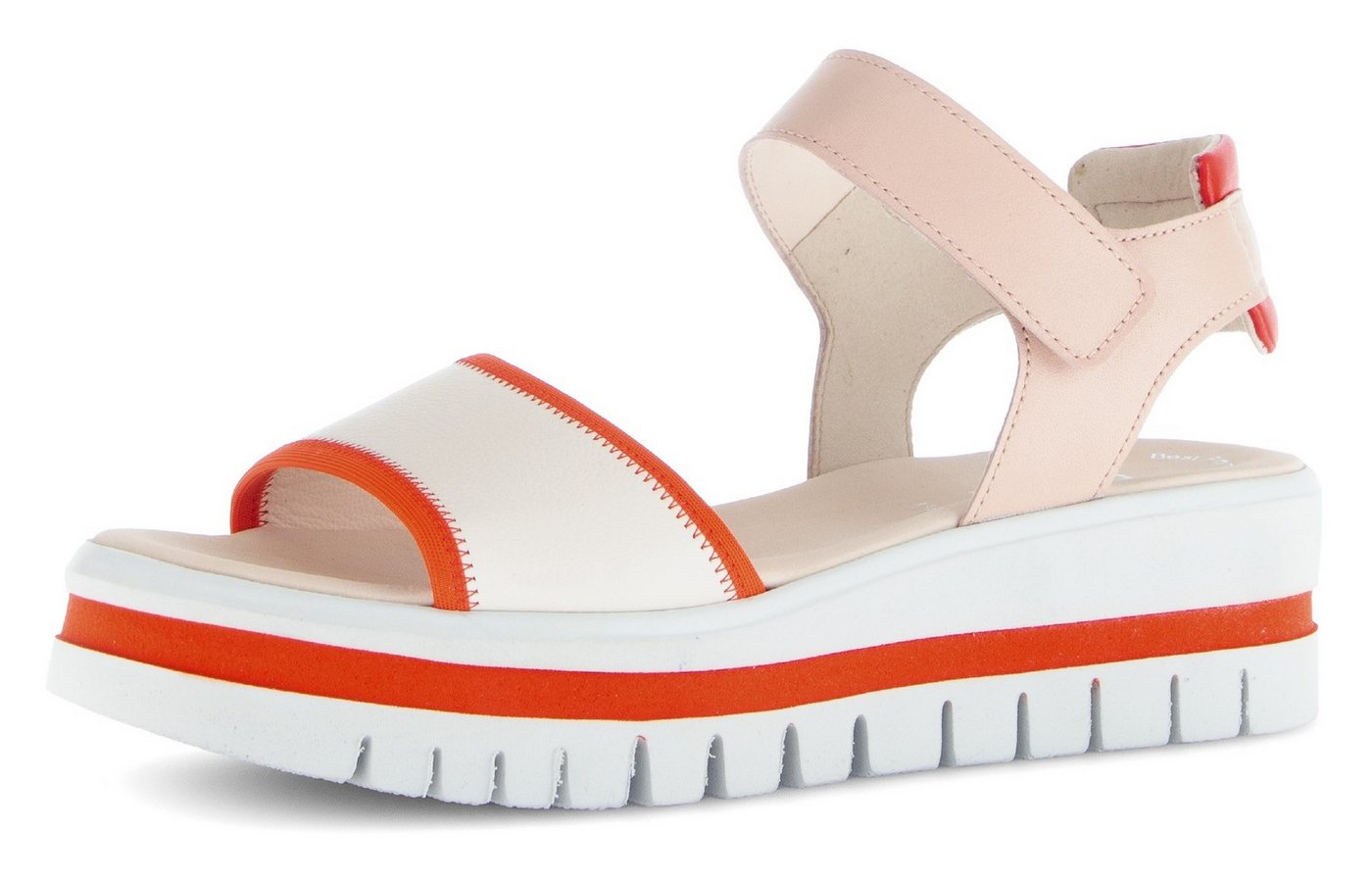 Gabor Keilsandalette, Plateau, Riemchensandale, Sommerschuh mit Fersenpolsterung