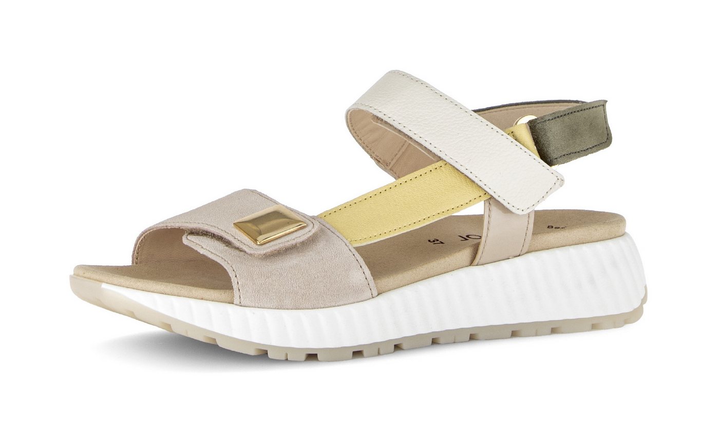 Gabor Keilsandalette Riemchensandale, Sommerschuh mit edlem Schmuckelement