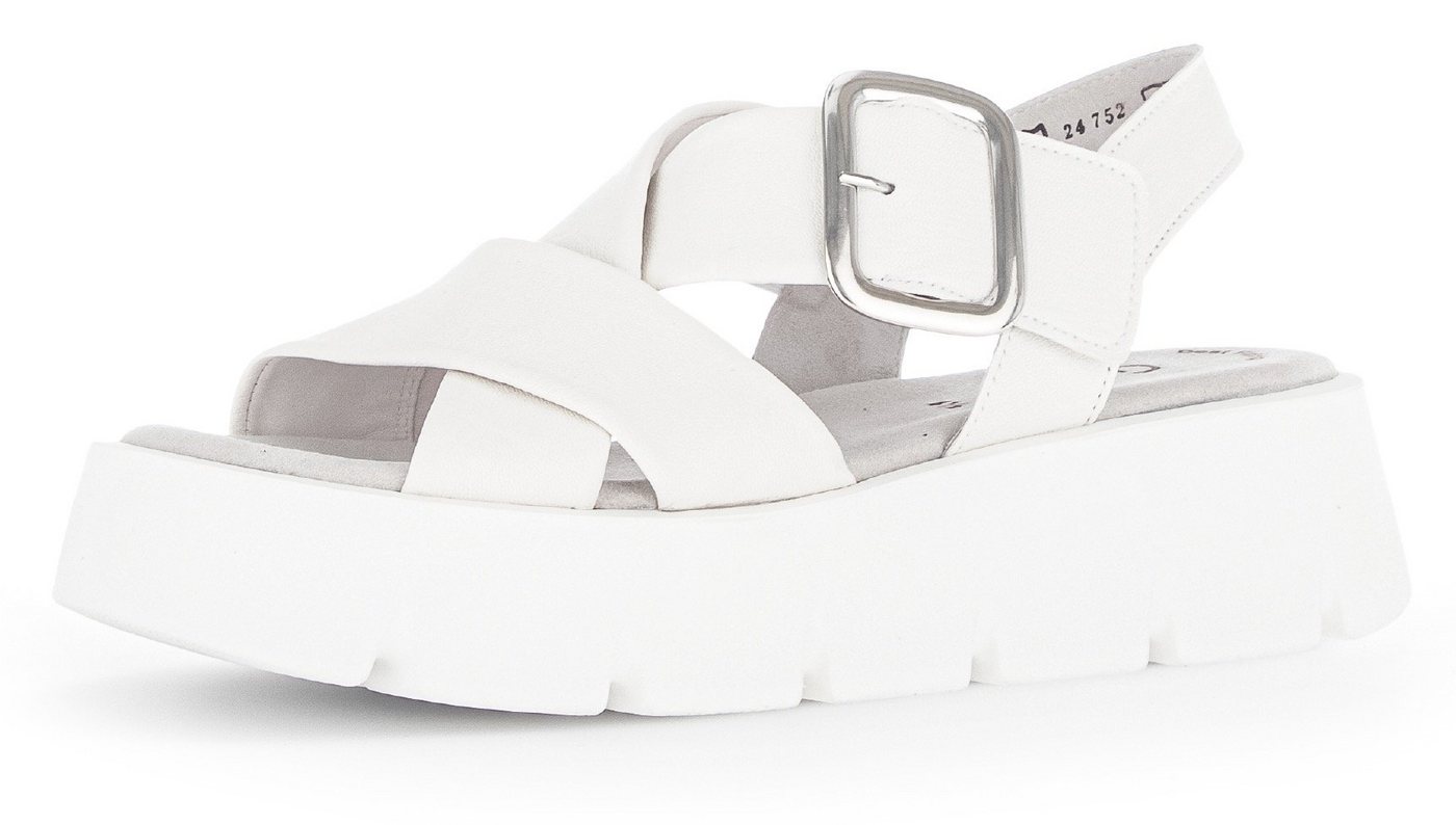 Gabor Keilsandalette, Sommerschuh, Sandale, Keilabsatz, mit Kreuzbandage
