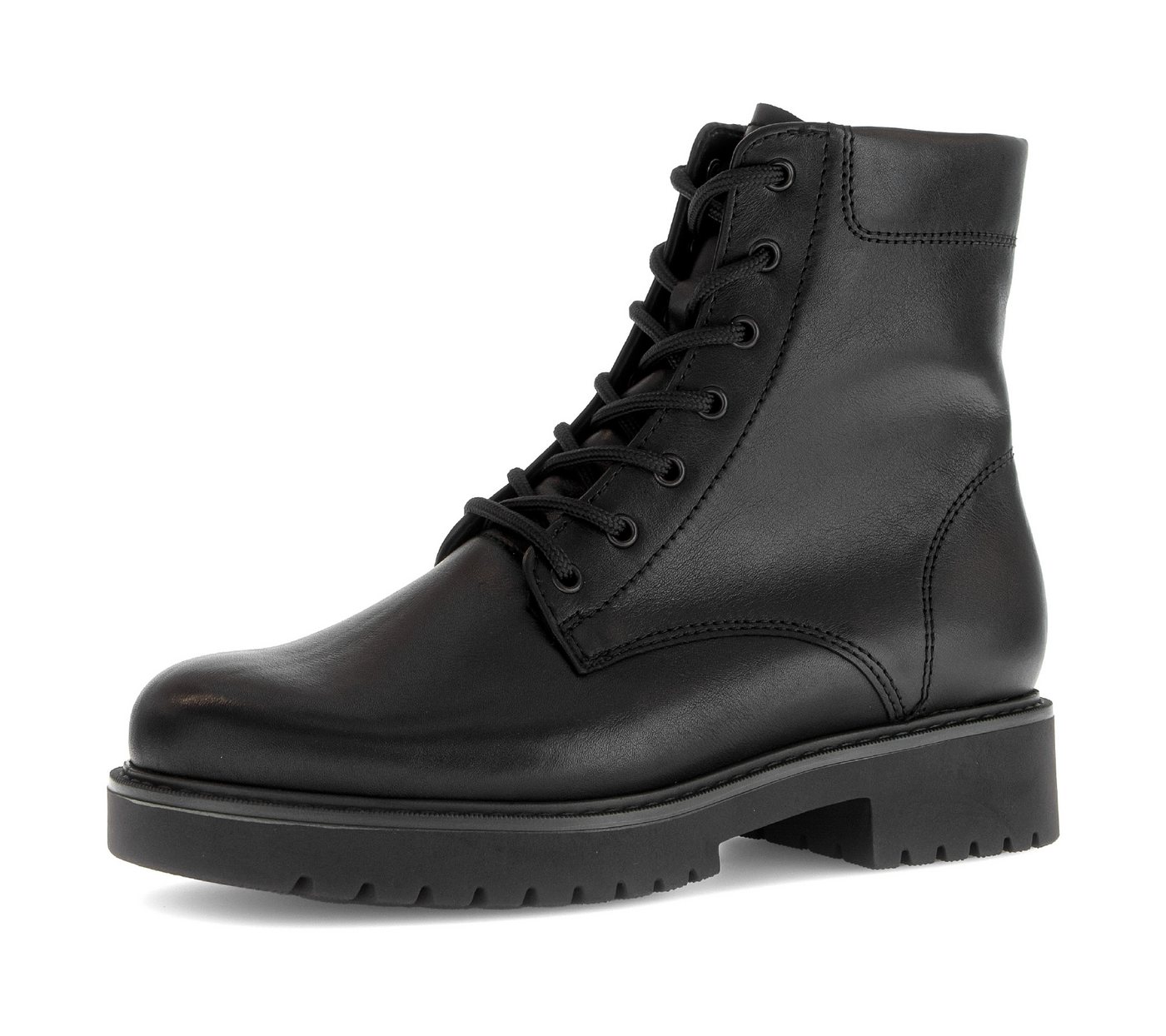 Gabor KOS Schnürstiefelette, Blockabsatz, Schnürboots, mit Innenreißverschluss, K-Weite