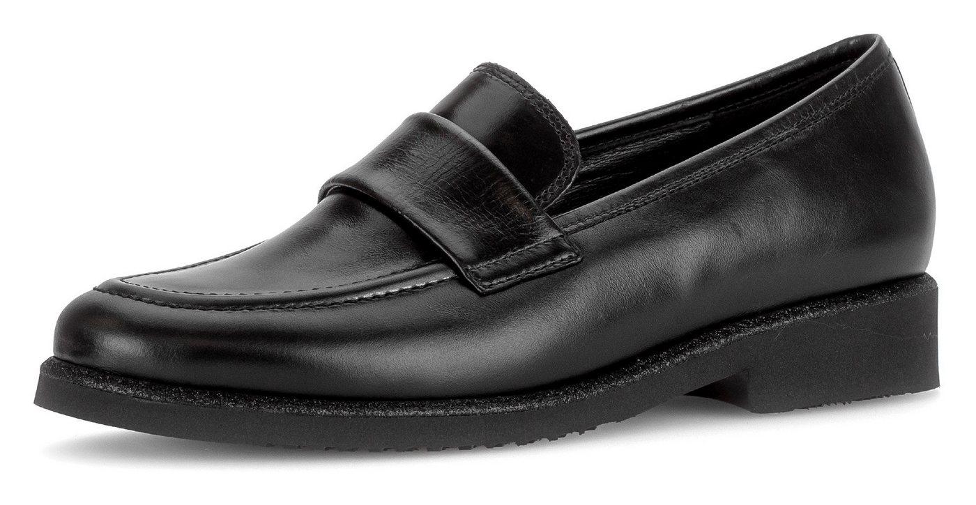 Gabor Loafer, Blockabsatz, Sipper, Businessschuh mit Glitzer am Sohlenrand