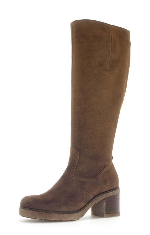 Gabor MILANO Stiefel, Blockabsatz, Langschaftstiefel, Reißverschluss-Stiefel in G-Weite