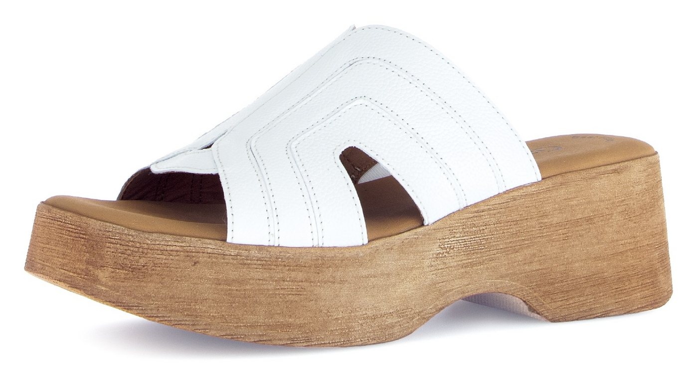Gabor Pantolette, Keilabsatz, Sommerschuh, Best Fitting für eine komfortable Passform