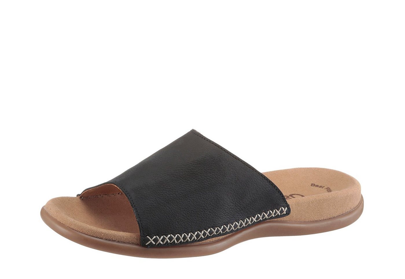 Gabor Pantolette, Keilabsatz, Sommerschuh, Schlappen in schlichter Form (blau)