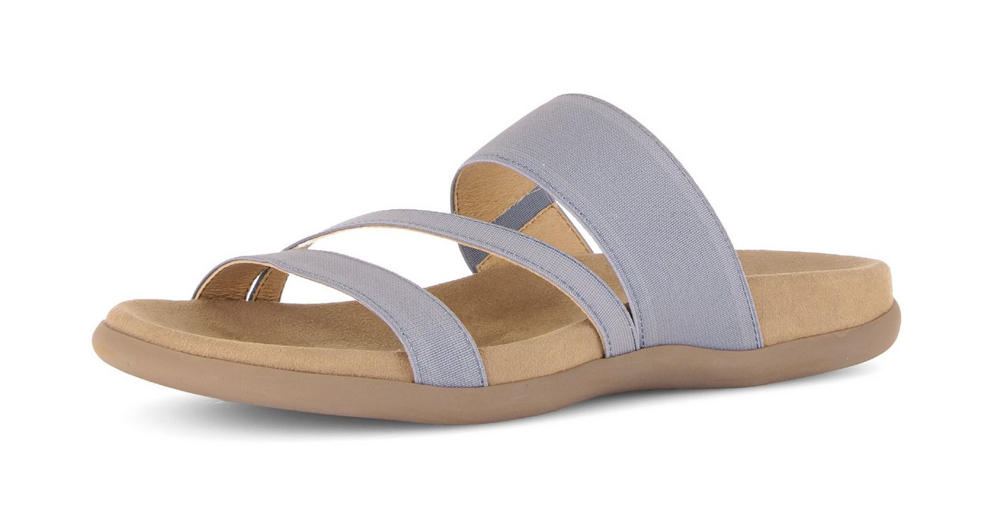 Gabor Pantolette Keilabsatz, Sommerschuh, Schlappen mit atmungsaktivem Lederfutter