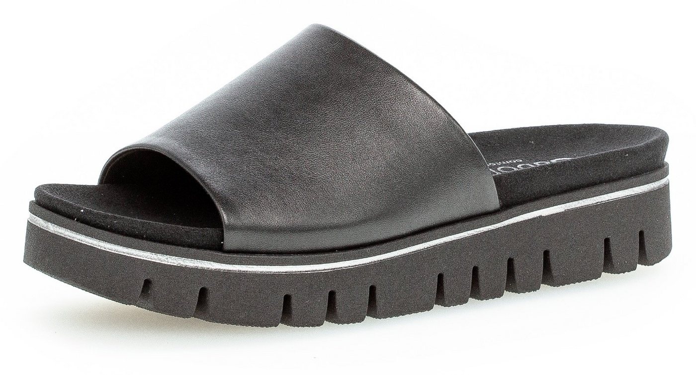 Gabor Pantolette, Plateau, Sommerschuh, Schlappen in Komfortschuhweite G (weit)
