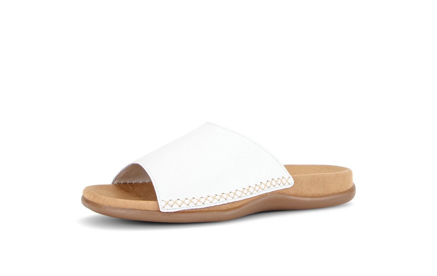 Gabor Pantolette Sommerschuh, Schlüpfschuh mit Kontrastnähten