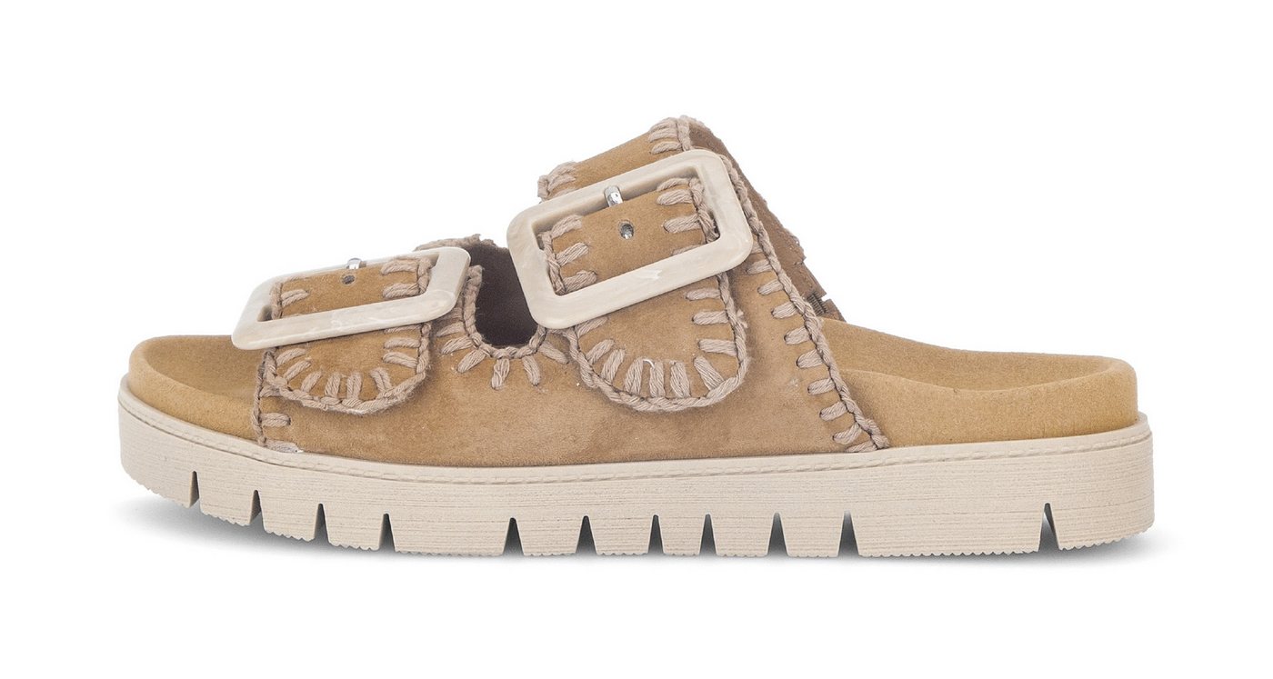 Gabor Pantolette, Sommmerschuh, Schlüpfschuh mit Plateauabsatz (braun)