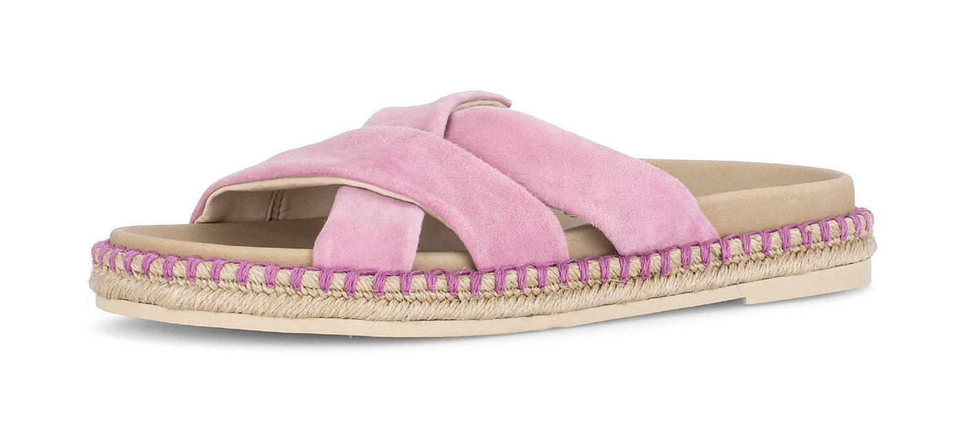 Gabor Pantolette Plateau, Sommerschuh, Schlupfschuh in modischer Optik (rosa)