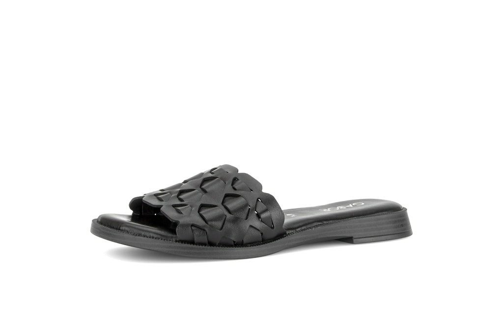 Gabor Pantoletten für Damen Pantolette (Schuhweite, 1-tlg., Schuhweite) (schwarz)