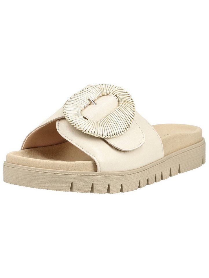 Gabor Pantoletten Glattleder Pantolette (beige)