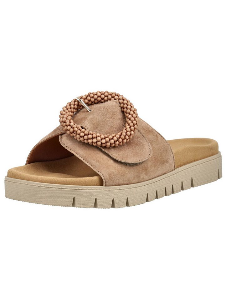 Gabor Pantoletten Leder Pantolette (beige)