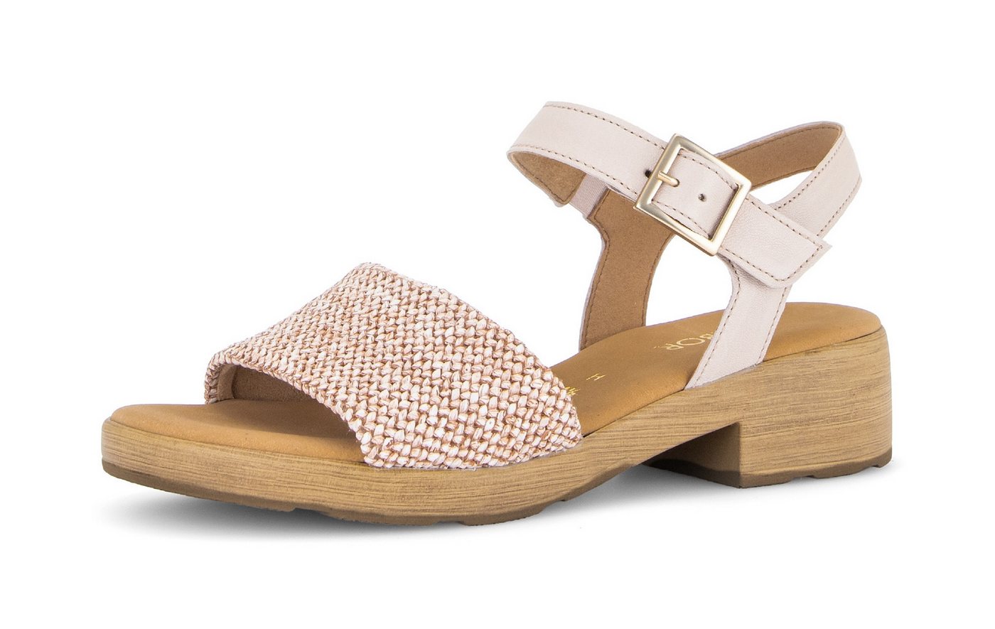 Gabor Pisa Sandalette Blockabsatz, Sommerschuh in Komfortweite H (sehr weit)