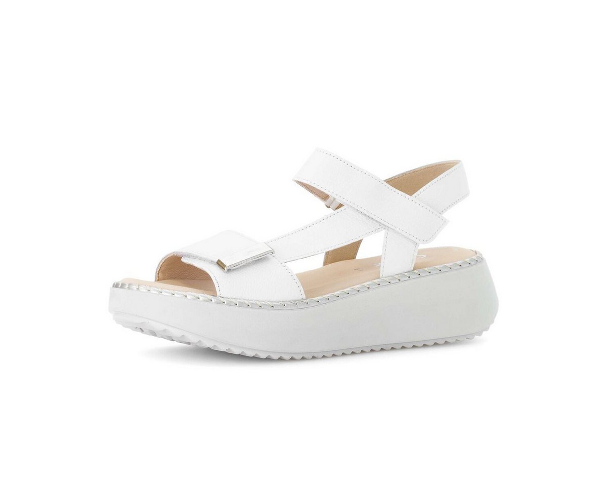 Gabor Plateau Sandale Glattleder Plateausandaletten (weiß)